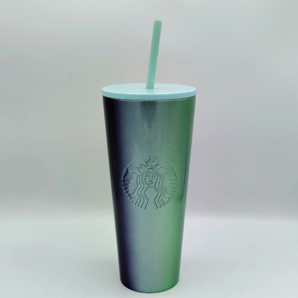 NWT Starbucks Gradient Limited Edition 2020 Holiday Tumbler w/ Straw